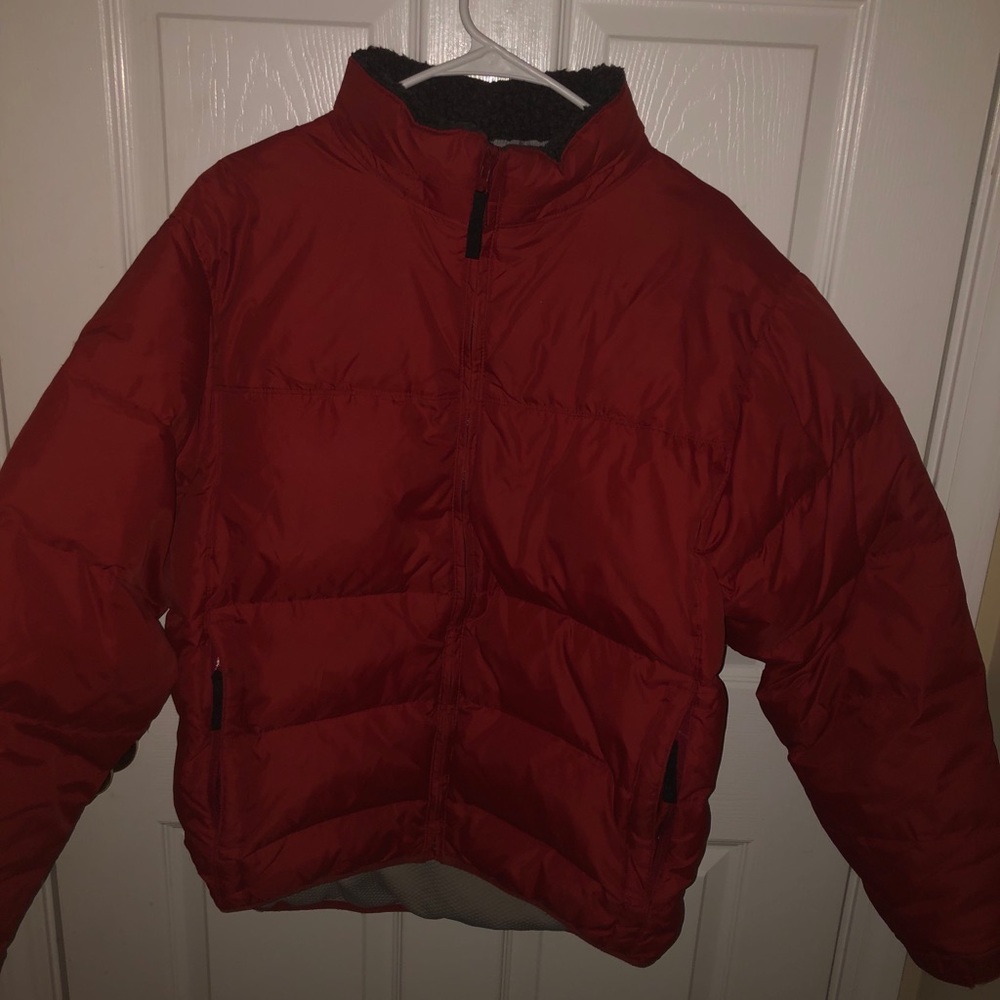 Gap red puffer jacket